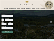 Tablet Screenshot of mangalaresortandspa.com